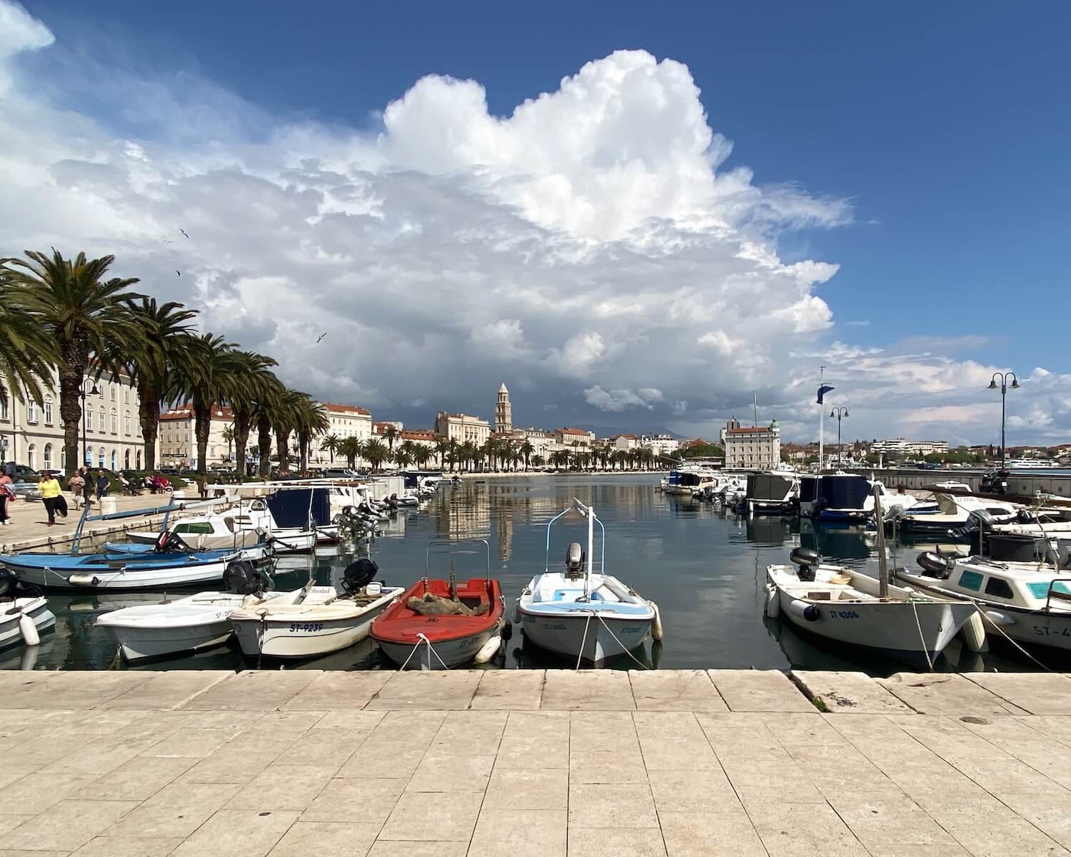 a bunch of boats that are sitting in the water